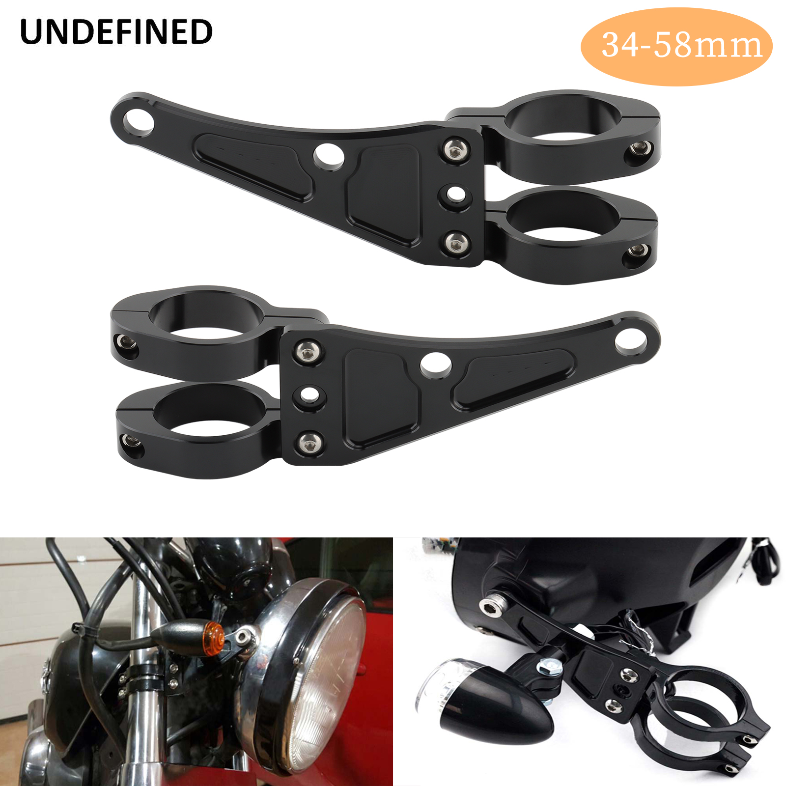 Outdoor Lighting Milwaukee - 33mm-58mm Headlight Bracket Mount Clamps Fork