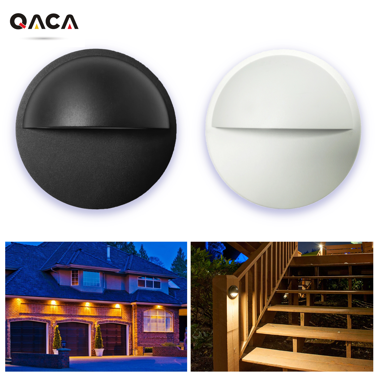 Outdoor Yard Lighting Fixtures - QACA Aluminum LED Deck Light Outdoor