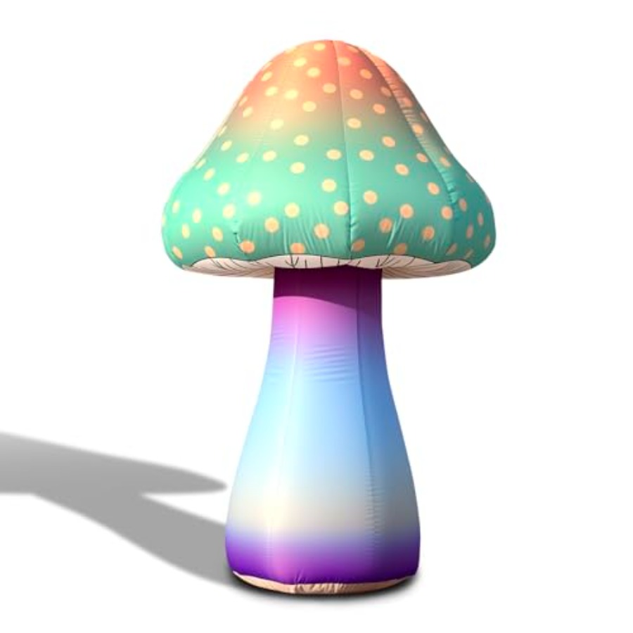 Outdoor Lighting Led Strip - 6 FT LED Inflatable Mushroom with
