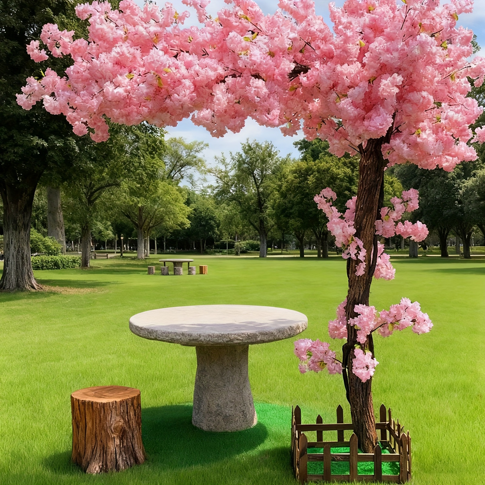 Outdoor Lighting For Home - Artificial Cherry Blossom Tree, Handmade Light