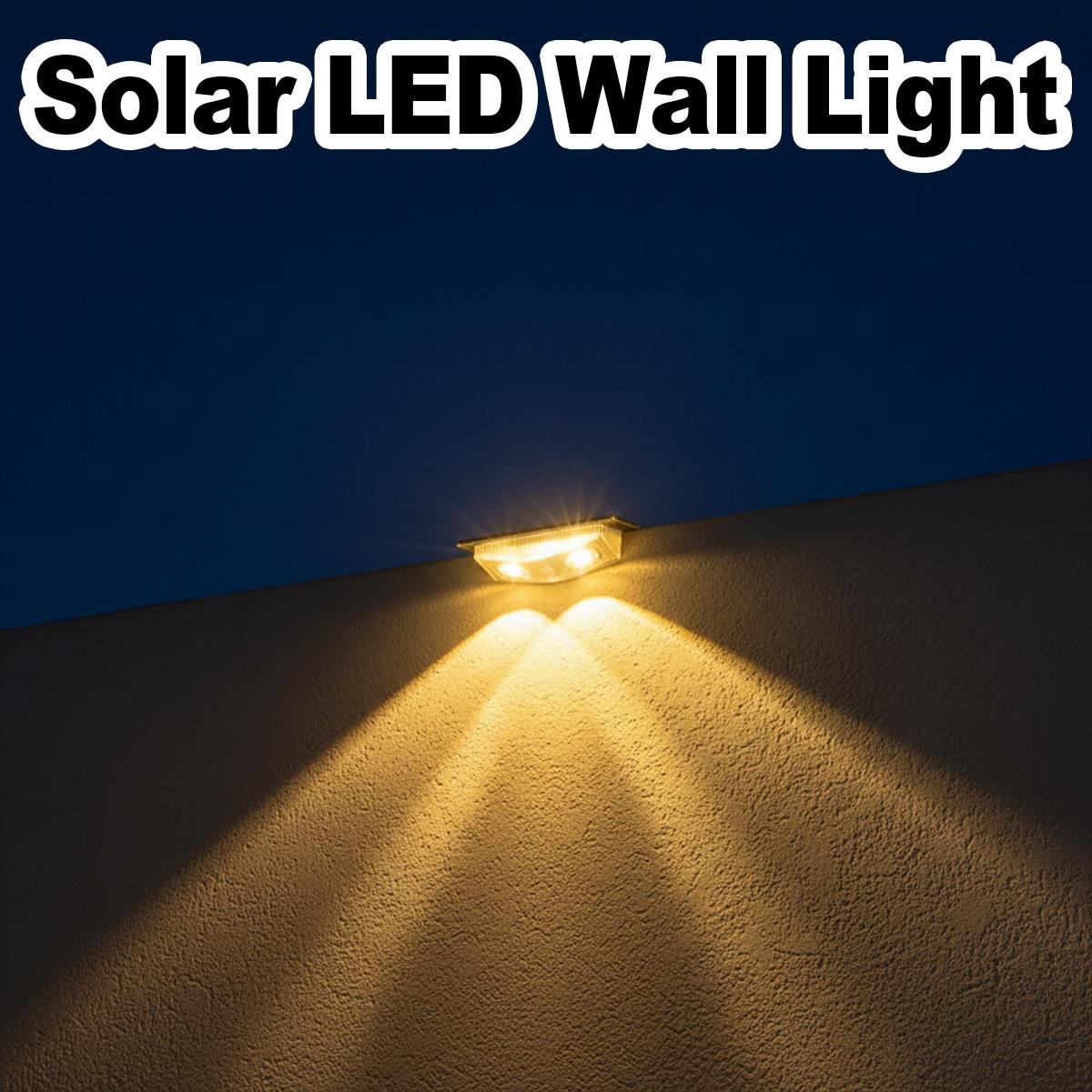Outdoor Yard Lighting Fixtures - 4Pcs Solar Fence Lights Light Sensor