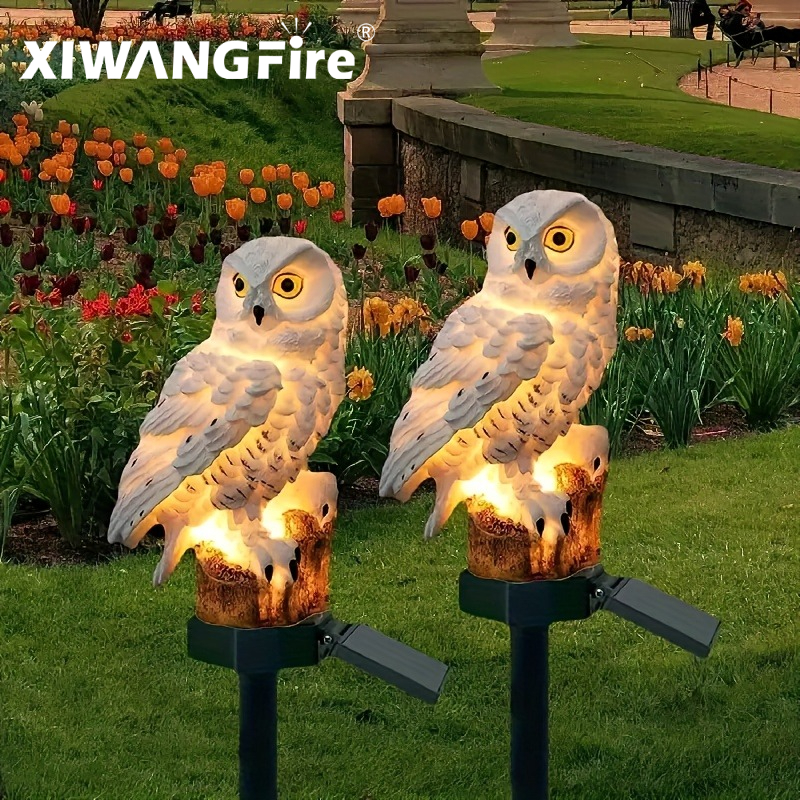 Outdoor Lighting Quality - Solar Owl Statue Garden Light LED