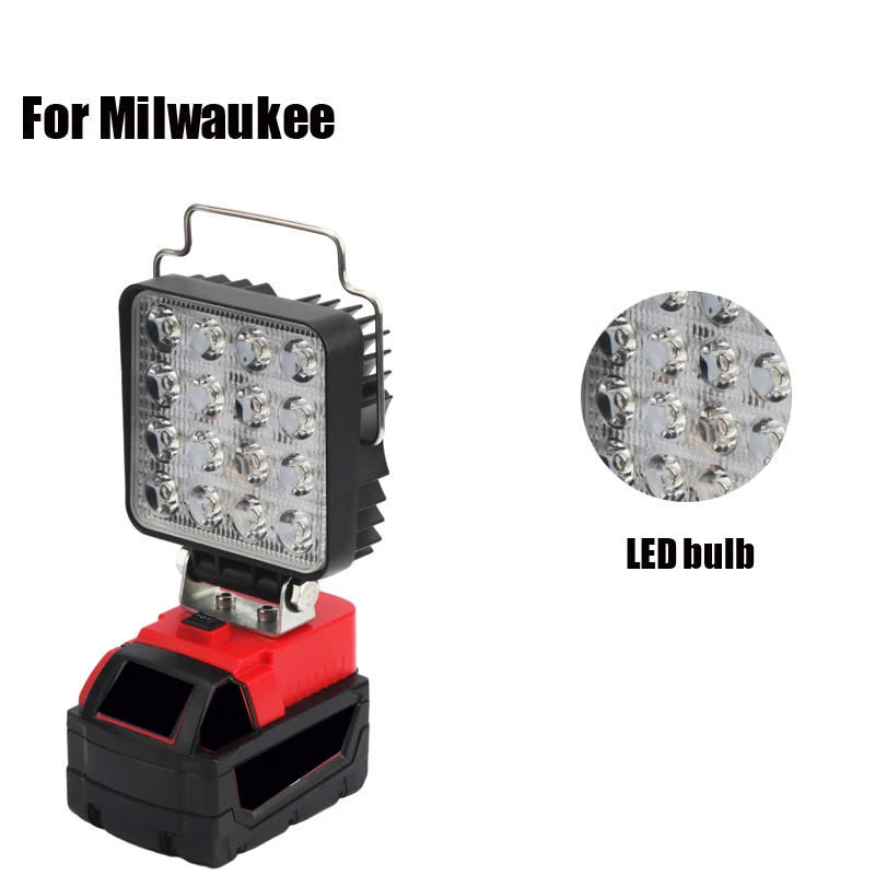 Outdoor Lighting Milwaukee - LED Lamp Work Light For Milwaukee