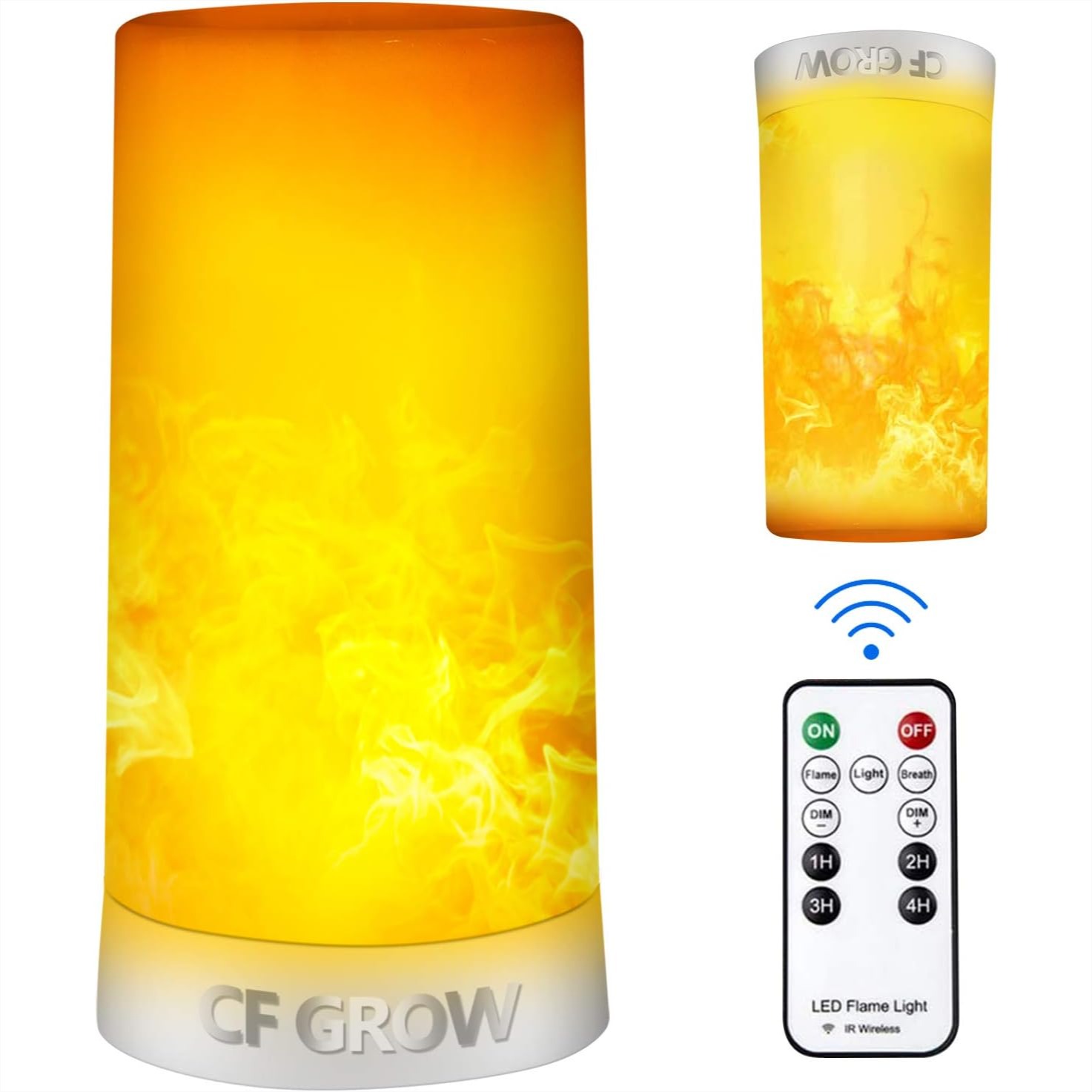 Outdoor Lighting Timer - LED Flame Effect Light, USB Rechargeable