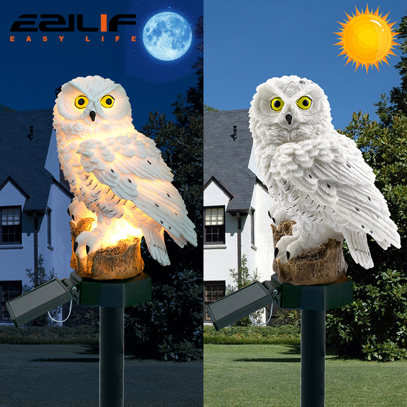 Solar light owl animal sculptu - Outdoor Lighting Effects avis et prix