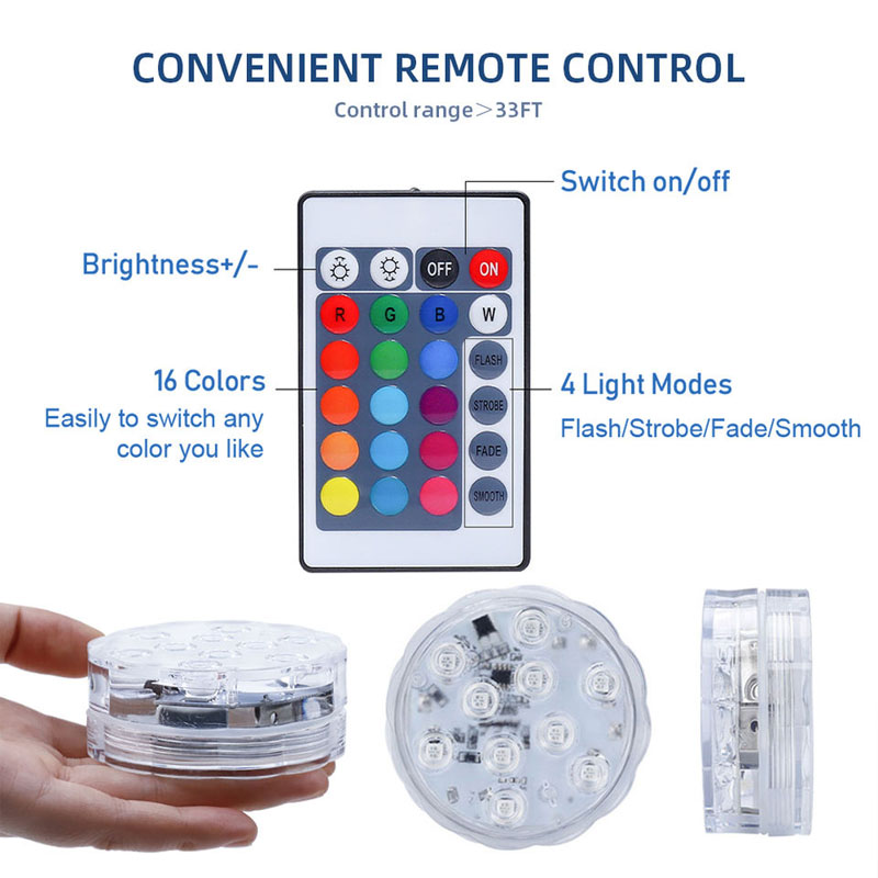 Multi Color Submersible LED Li - Pond Light Submersible avis et prix