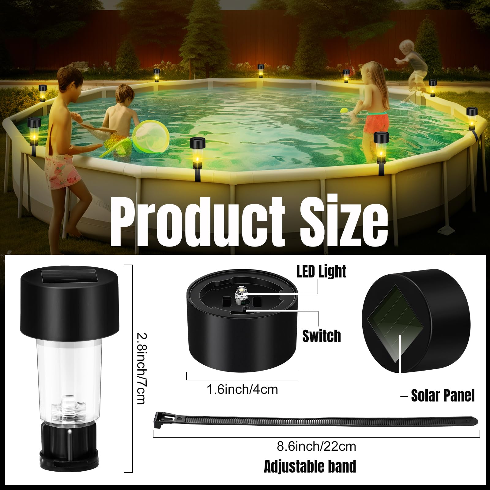 6 Packages Solar Pool Light Fr - Pond Light Submersible avis et prix