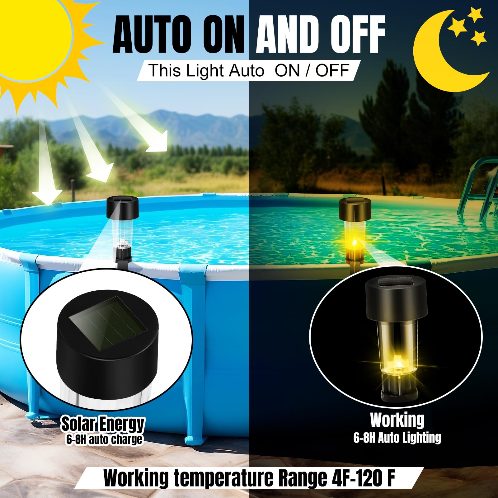 6 Packages Solar Pool Light Fr - Pond Light Submersible avis et prix