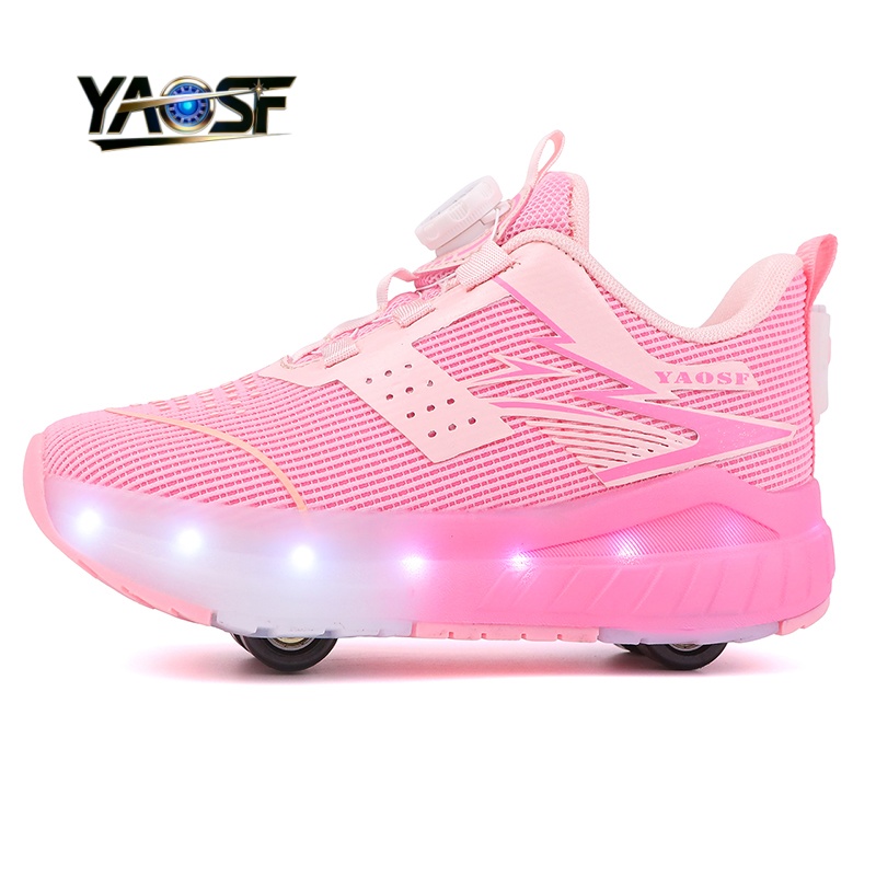 Kids 4-Wheel LED Light Up Shoe - Outdoor Lighting Effects avis et prix
