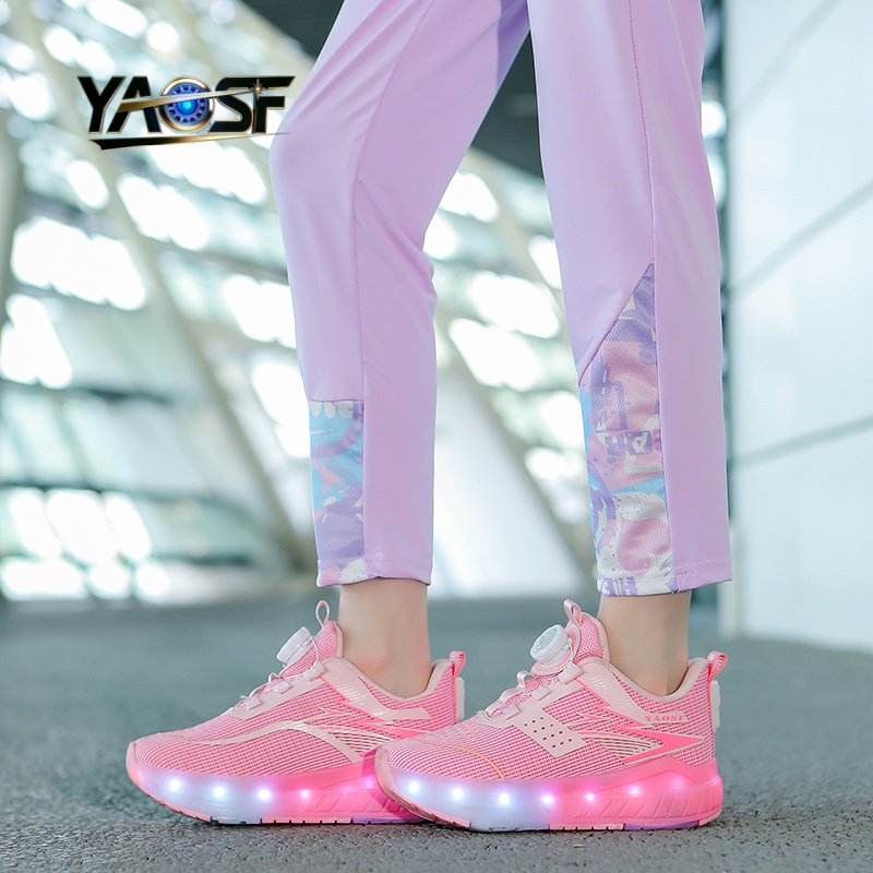 Kids 4-Wheel LED Light Up Shoe - Outdoor Lighting Effects avis et prix