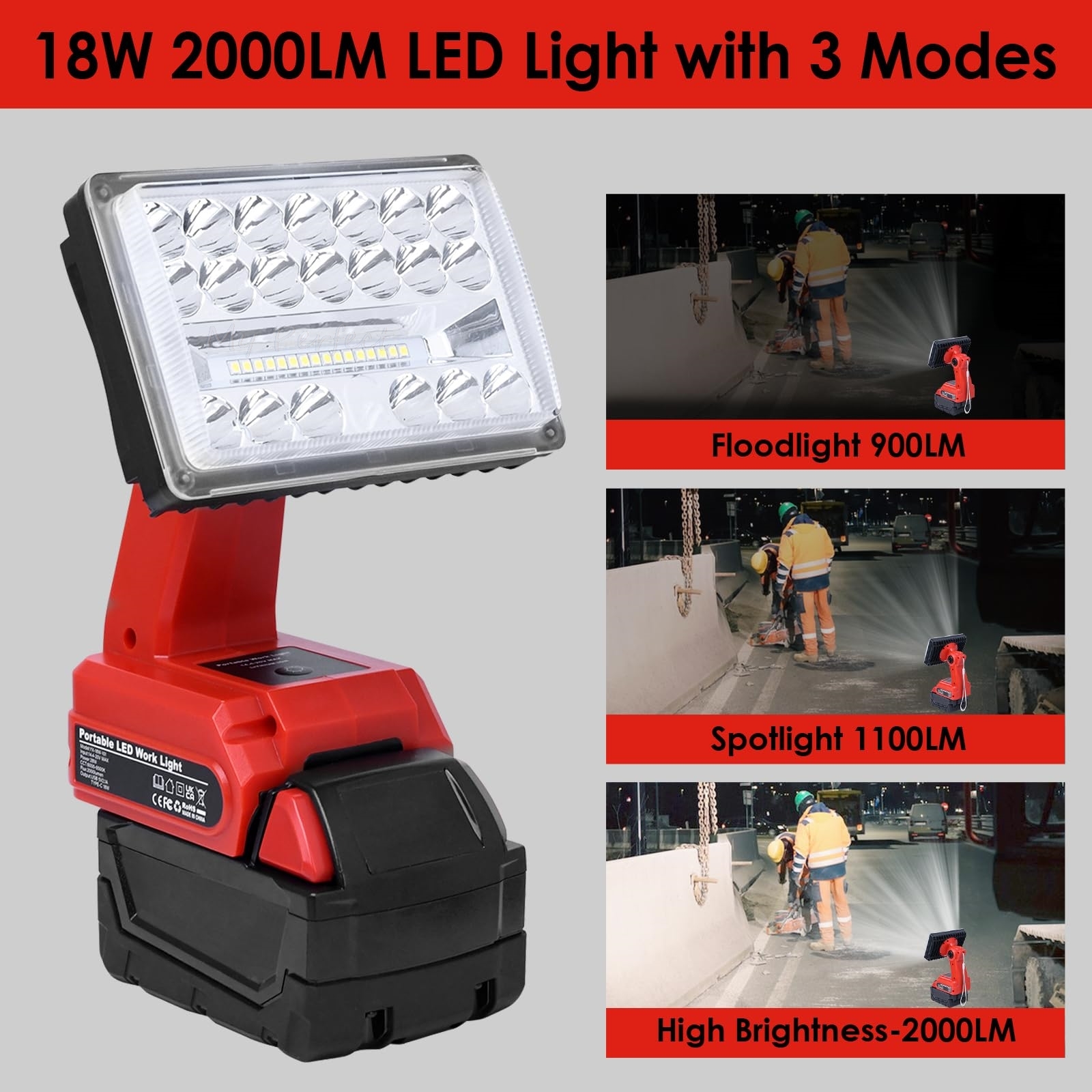 Portable Flashlight Compatible - Outdoor Lighting Milwaukee avis et prix