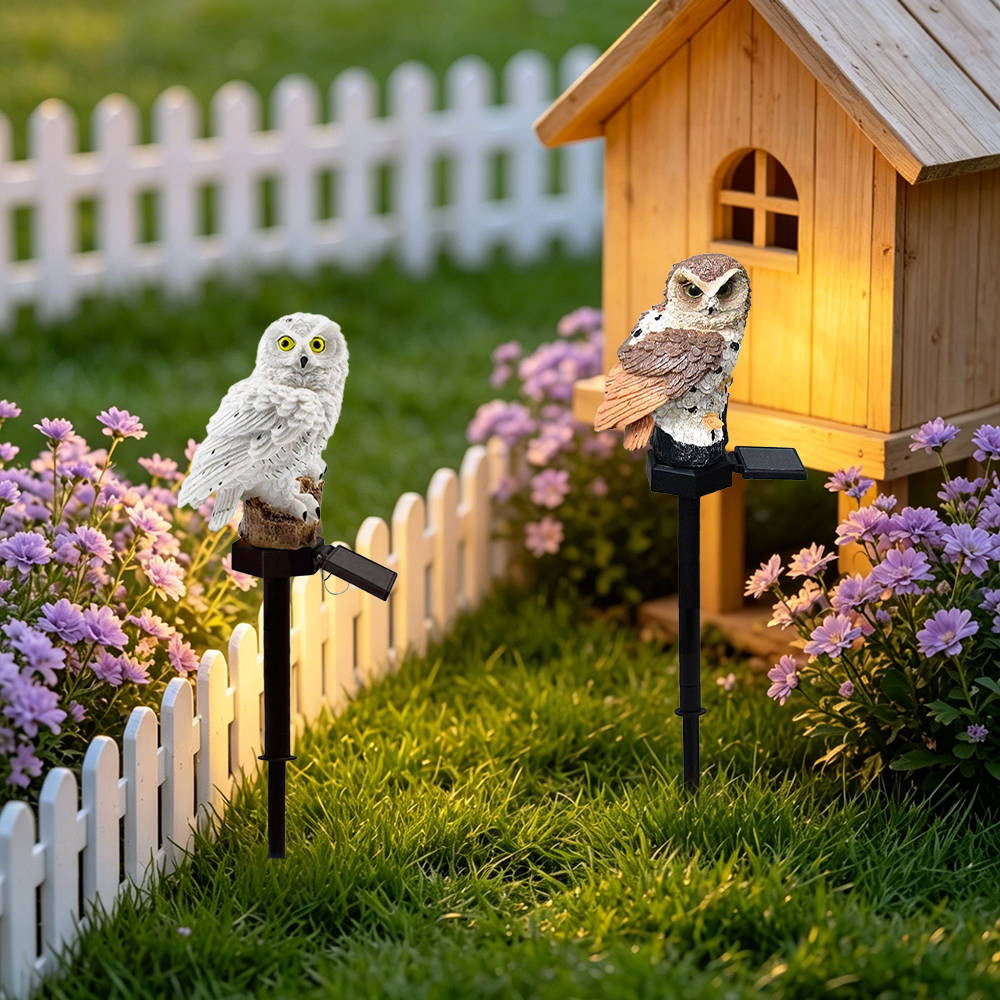 Owl Solar Light, Resin Owl Gro - Outdoor Lighting Quality avis et prix