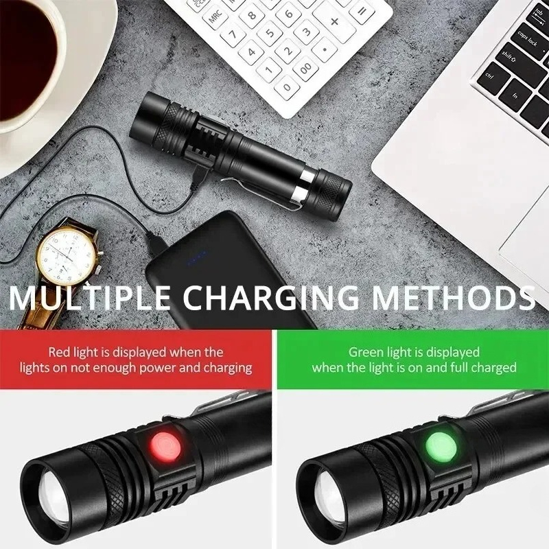 T6 LED Rechargeable Flashlight - Outdoor Lighting For Home avis et prix