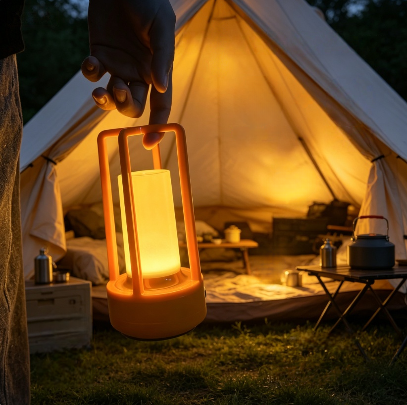 Modern Orange Cage Table Lamp  - Outdoor Lighting For Home avis et prix