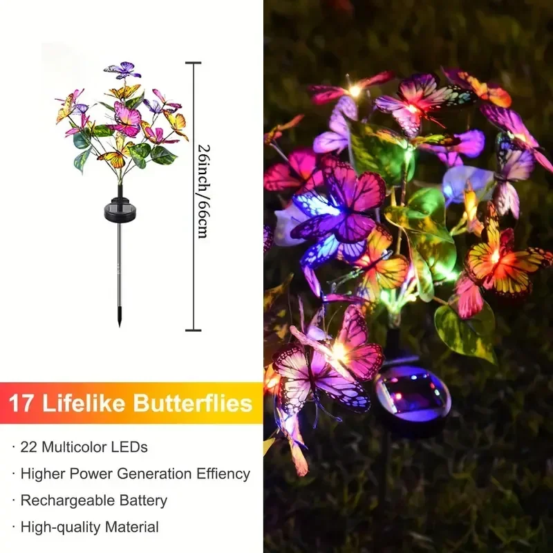 Solar LED Butterfly Garden Lig - Outdoor Lighting Effects avis et prix