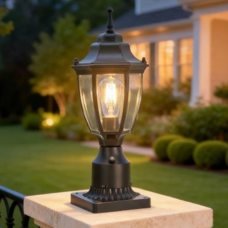 Dusk to Dawn Outdoor Post Ligh - Outdoor Yard Lighting Fixtures avis et prix