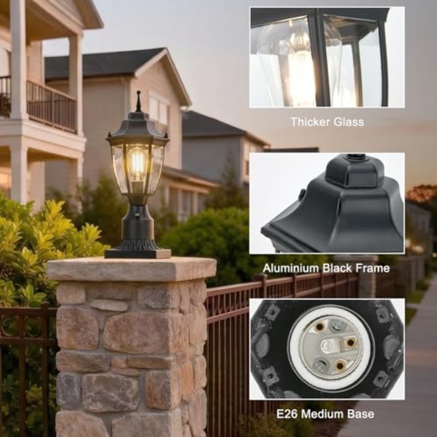 Dusk to Dawn Outdoor Post Ligh - Outdoor Yard Lighting Fixtures avis et prix