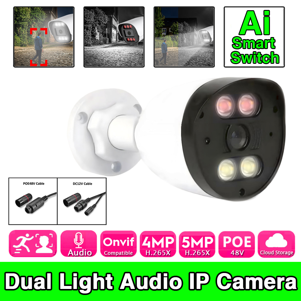 5MP 4MP AI IP POE Camera with  - Outdoor Lighting Options avis et prix