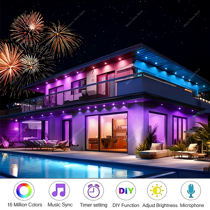 Permanent Outdoor Lights 200FT - Outdoor Lighting Timer avis et prix