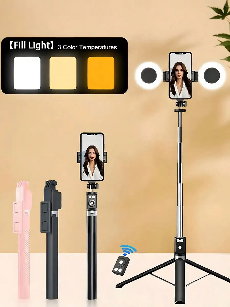 New 6 In 1 Selfie Stick With F - Outdoor Lighting Video avis et prix