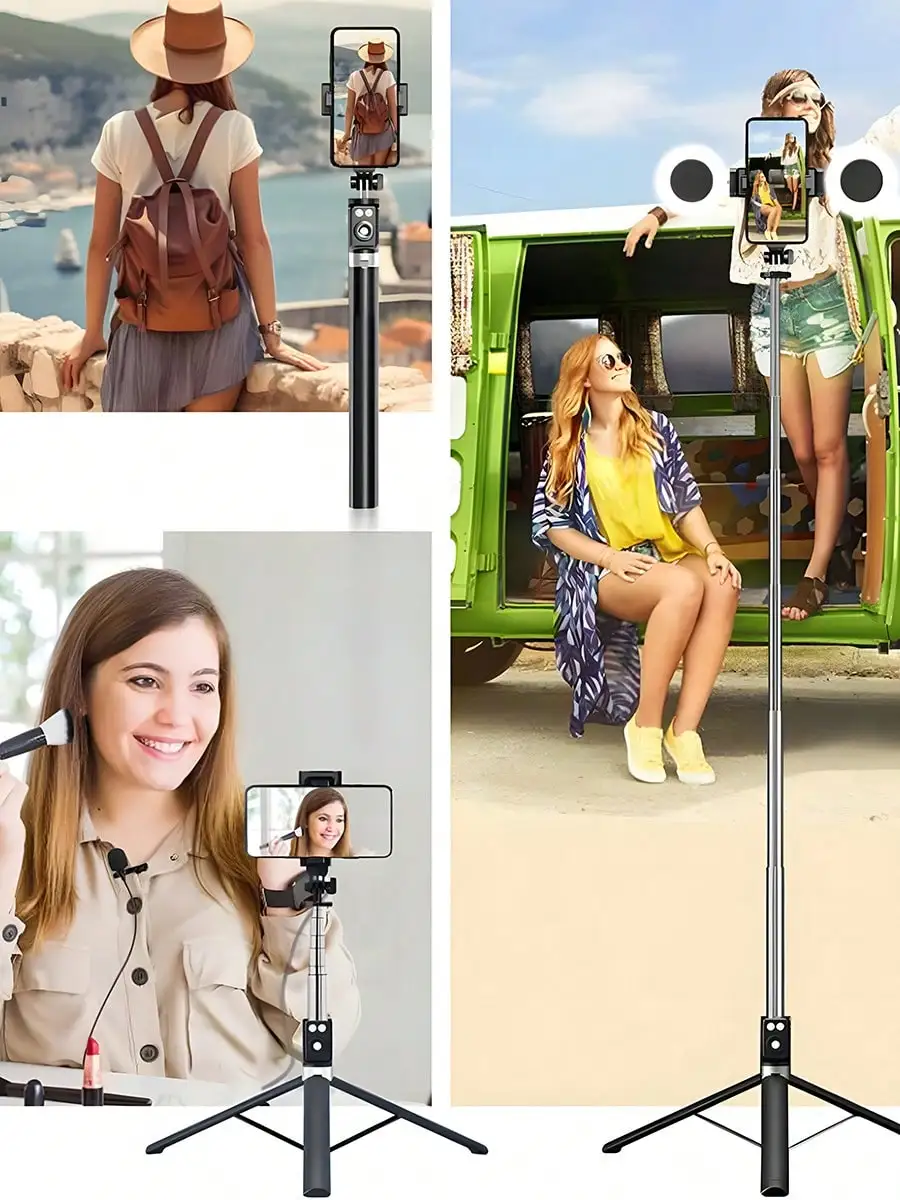 New 6 In 1 Selfie Stick With F - Outdoor Lighting Video avis et prix
