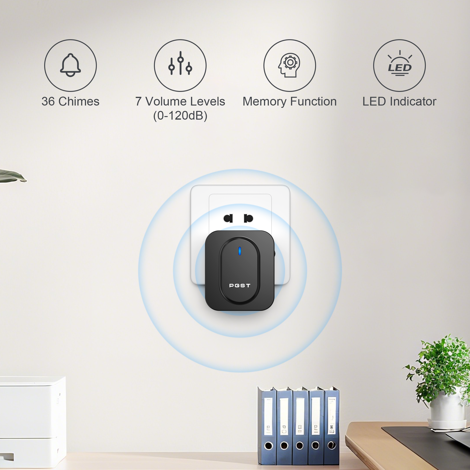 PGST Wireless Doorbell 36 Chim - Outdoor Lighting Install avis et prix