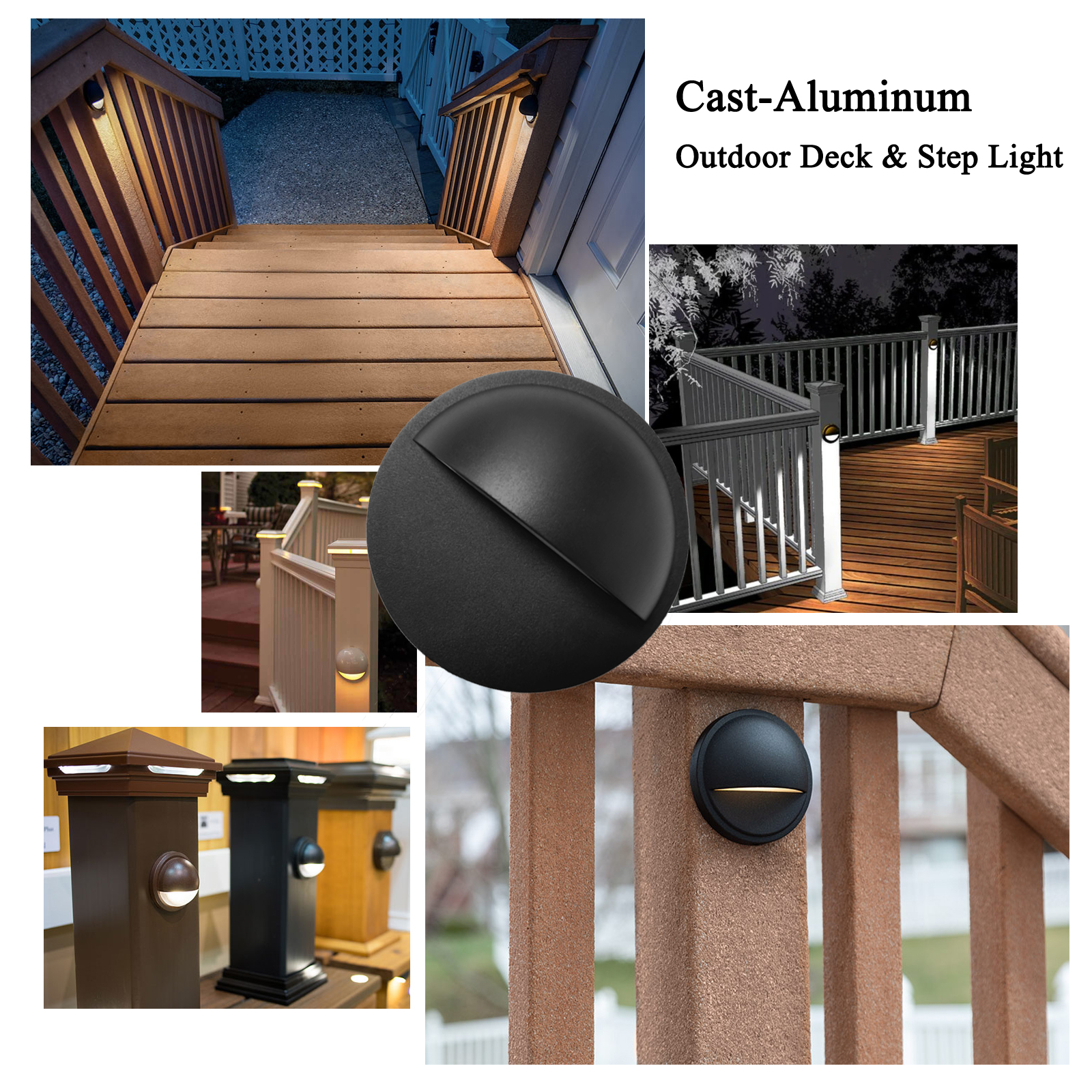 QACA Aluminum LED Deck Light O - Outdoor Yard Lighting Fixtures avis et prix