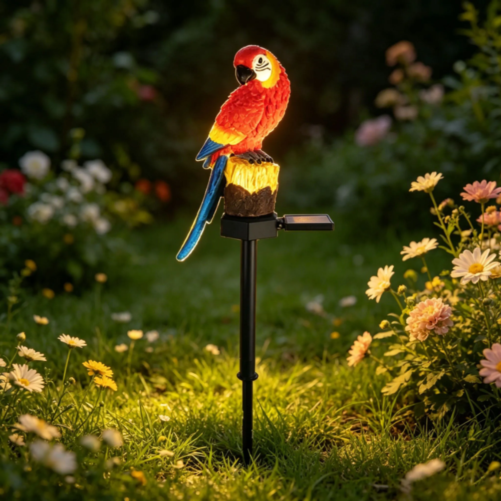 Solar Resin Parrot Decorative  - Outdoor Lighting Effects avis et prix