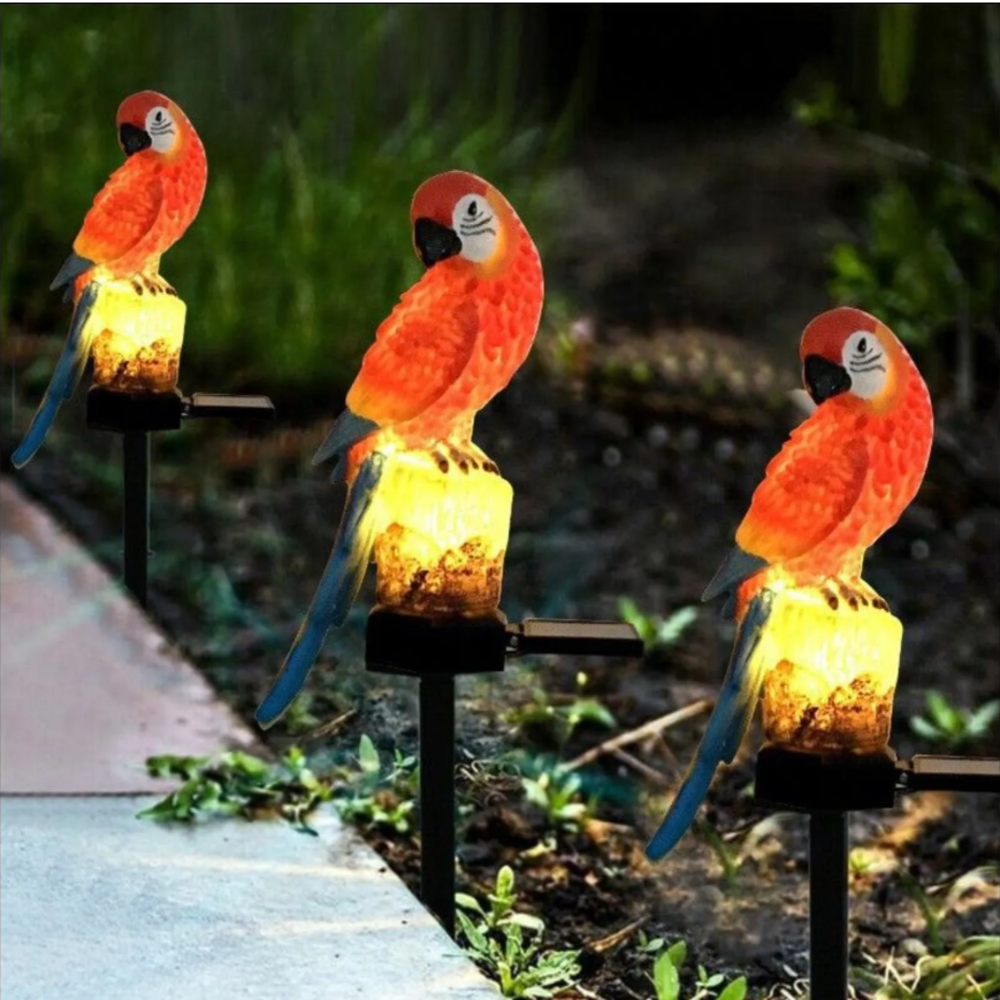 Solar Resin Parrot Decorative  - Outdoor Lighting Effects avis et prix