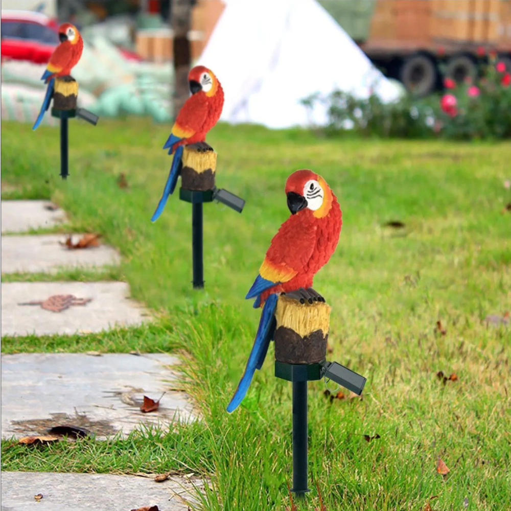 Solar Resin Parrot Decorative  - Outdoor Lighting Effects avis et prix