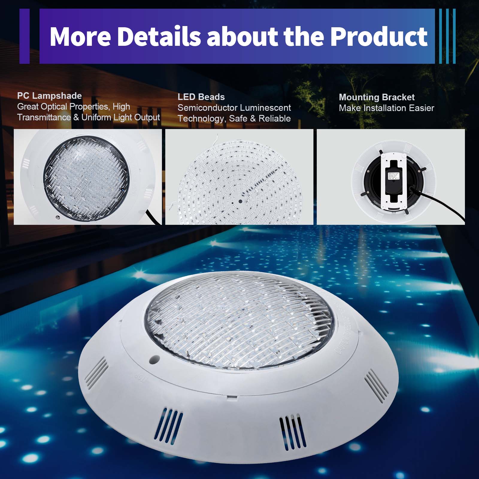 45W & 36W RGB LED Pool Light I - Pond Light Submersible avis et prix
