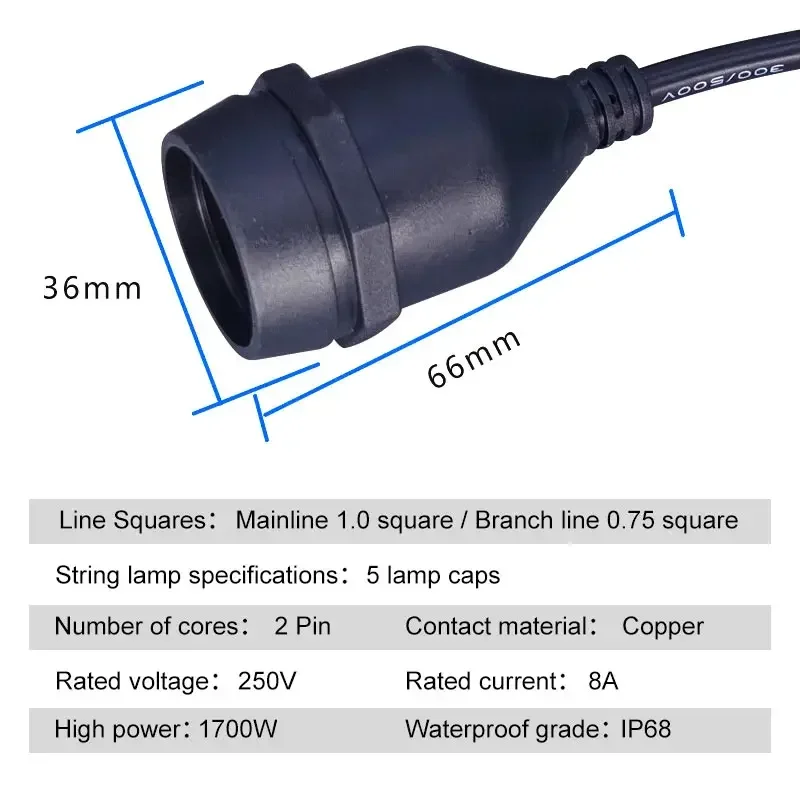 Outdoor E27 Threaded Head Lamp - Outdoor Lighting Led Strip avis et prix