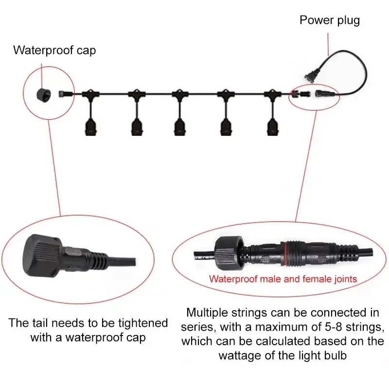 Outdoor E27 Threaded Head Lamp - Outdoor Lighting Led Strip avis et prix
