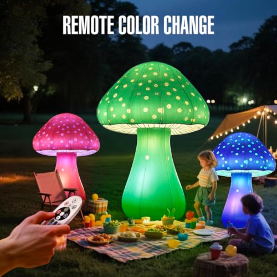 6 FT LED Inflatable Mushroom w - Outdoor Lighting Led Strip avis et prix