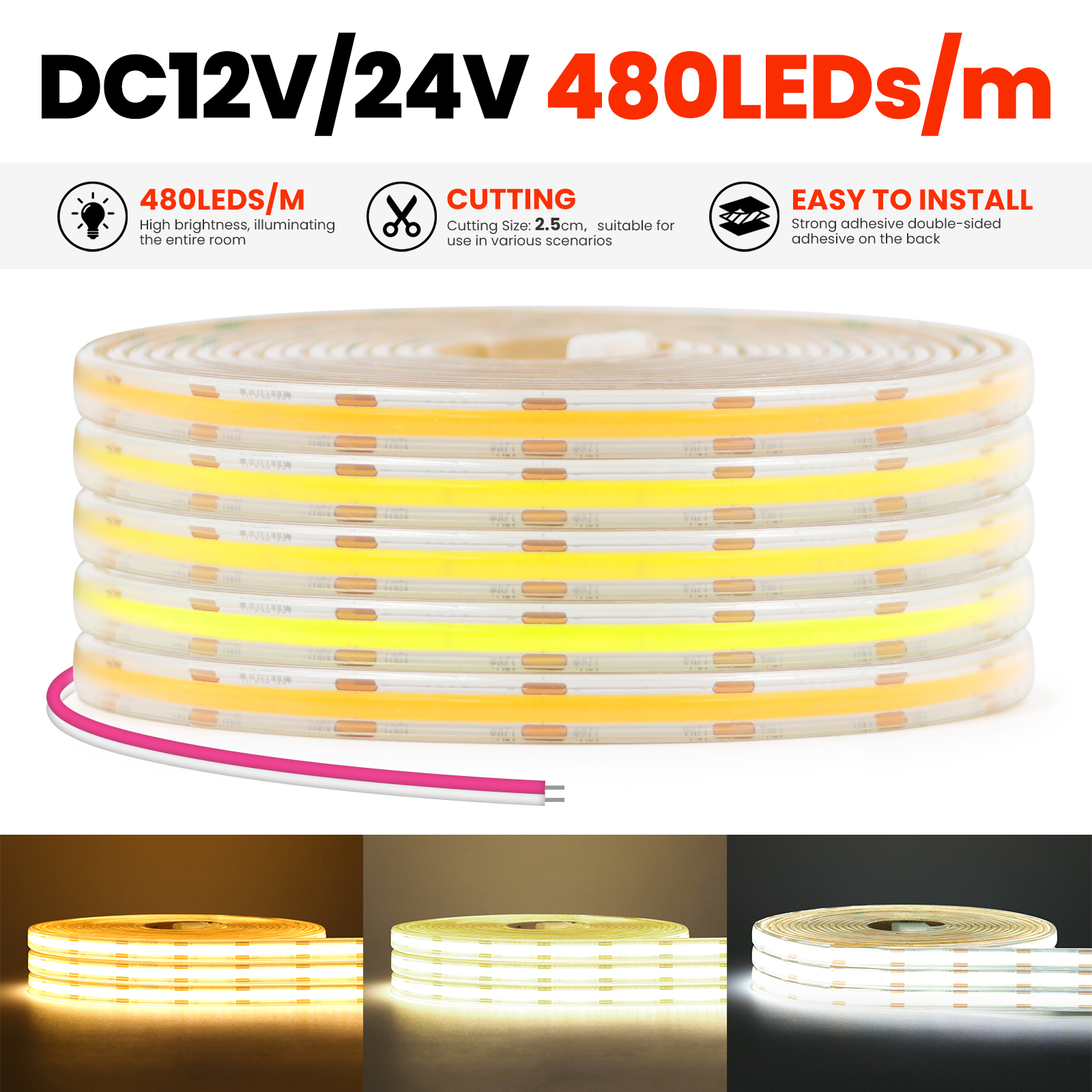 IP67 COB LED Strip Light DC 12 - Pond Light Submersible avis et prix