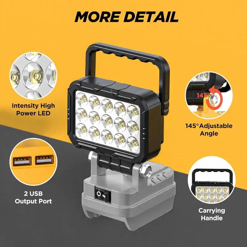 6000 Lumen LED Work Light for  - Outdoor Lighting Milwaukee avis et prix
