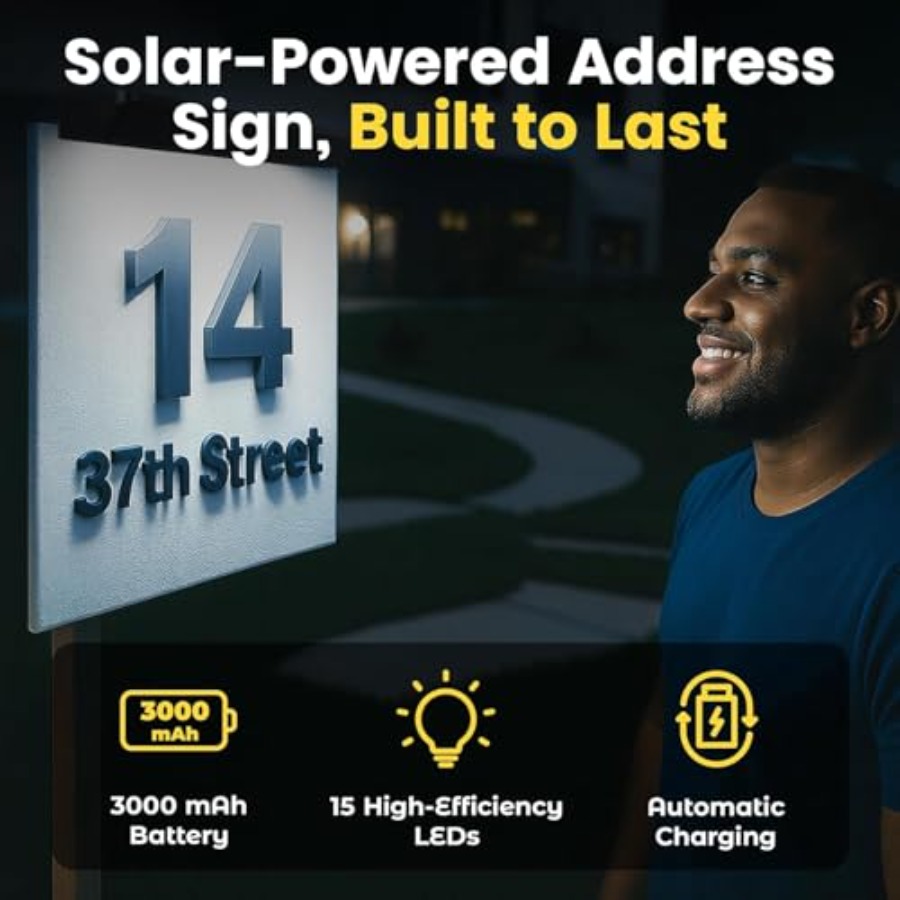 s 2Pck Solar Address Sign Ligh - Outdoor Lighting Install avis et prix