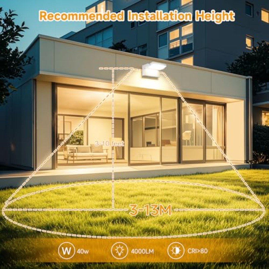 Outdoor LED Wall Light 40W Flo - Outdoor Yard Lighting Fixtures avis et prix