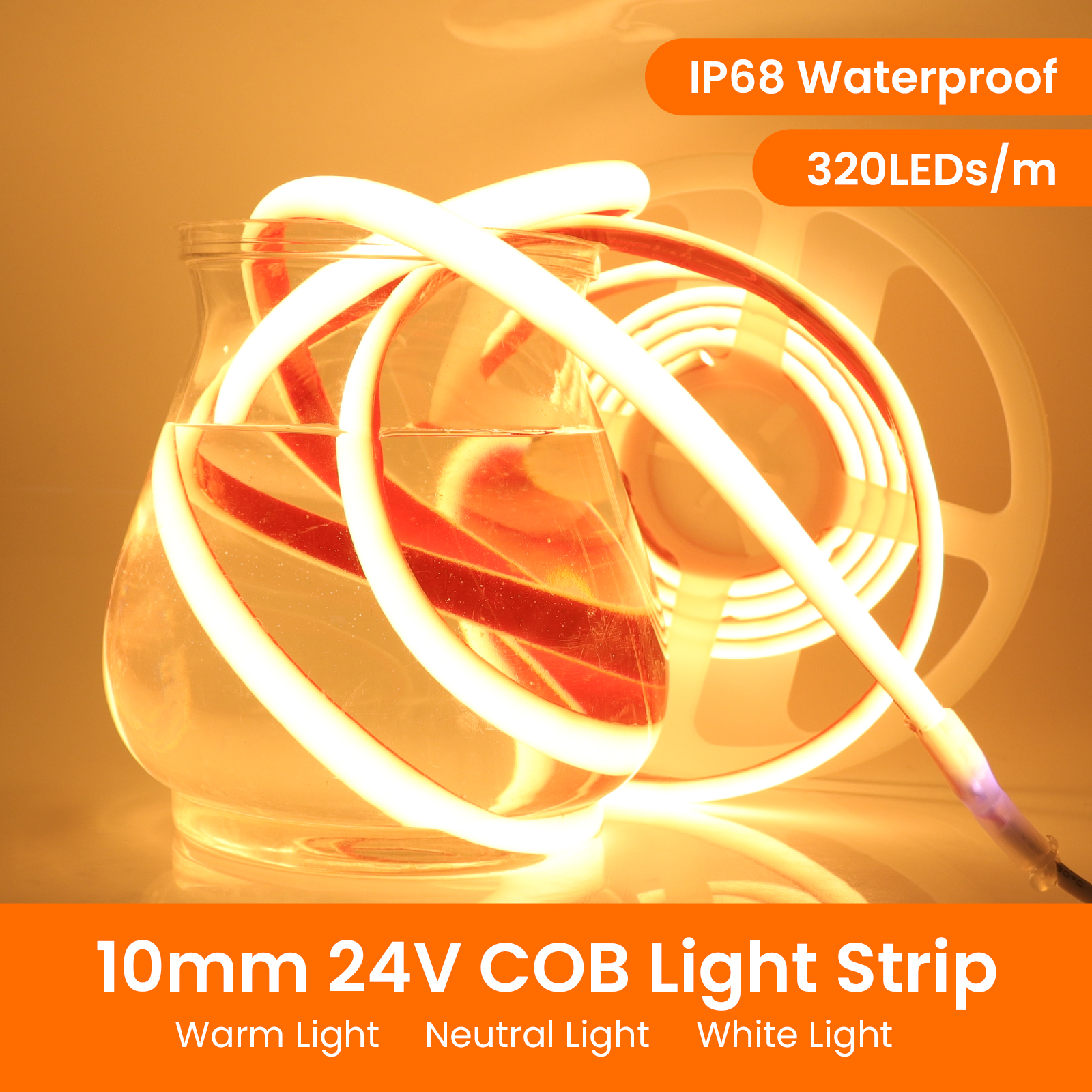IP68 Waterproof COB LED Strip  - Pond Light Submersible avis et prix