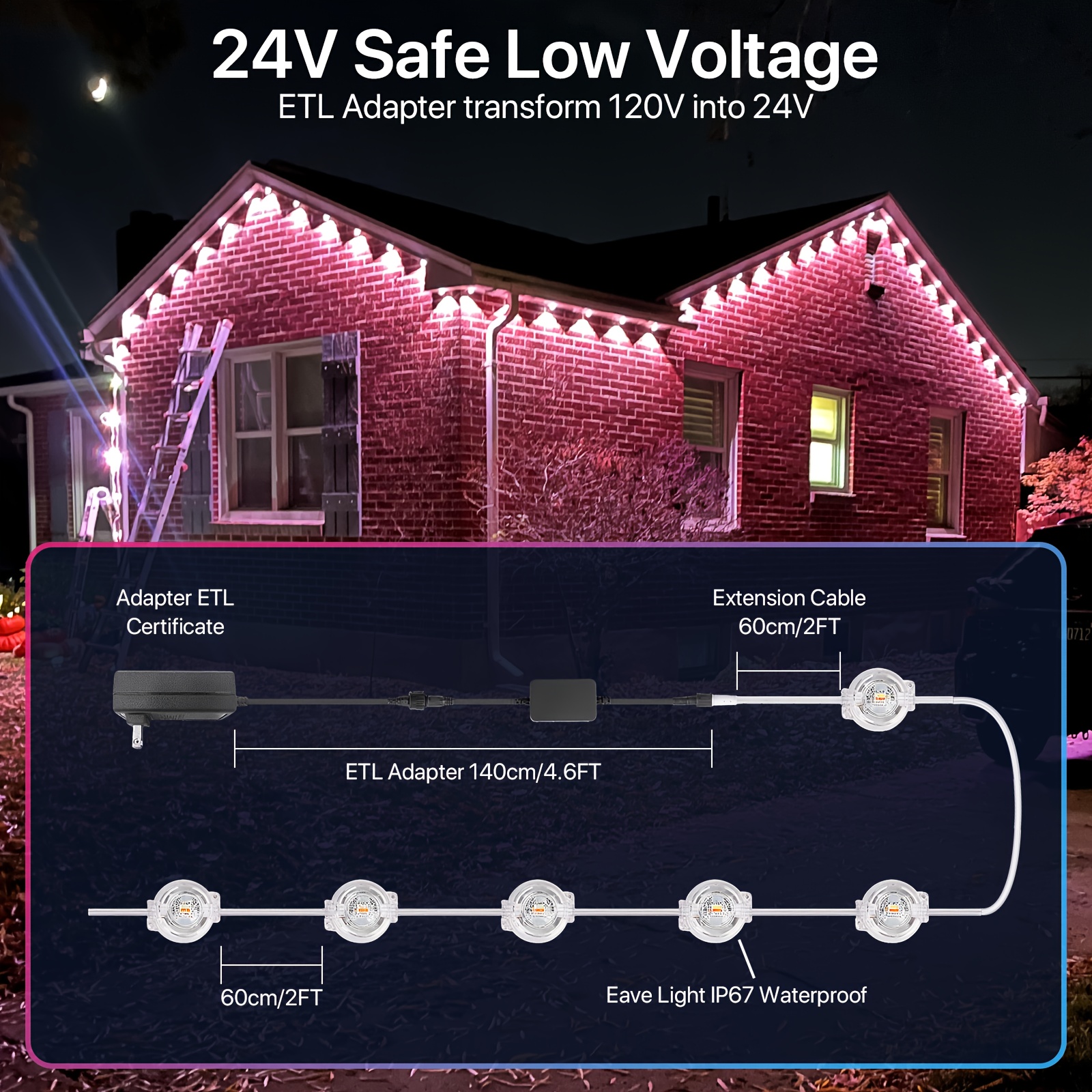 Permanent Outdoor Lights, RGB  - Outdoor Lighting Install avis et prix