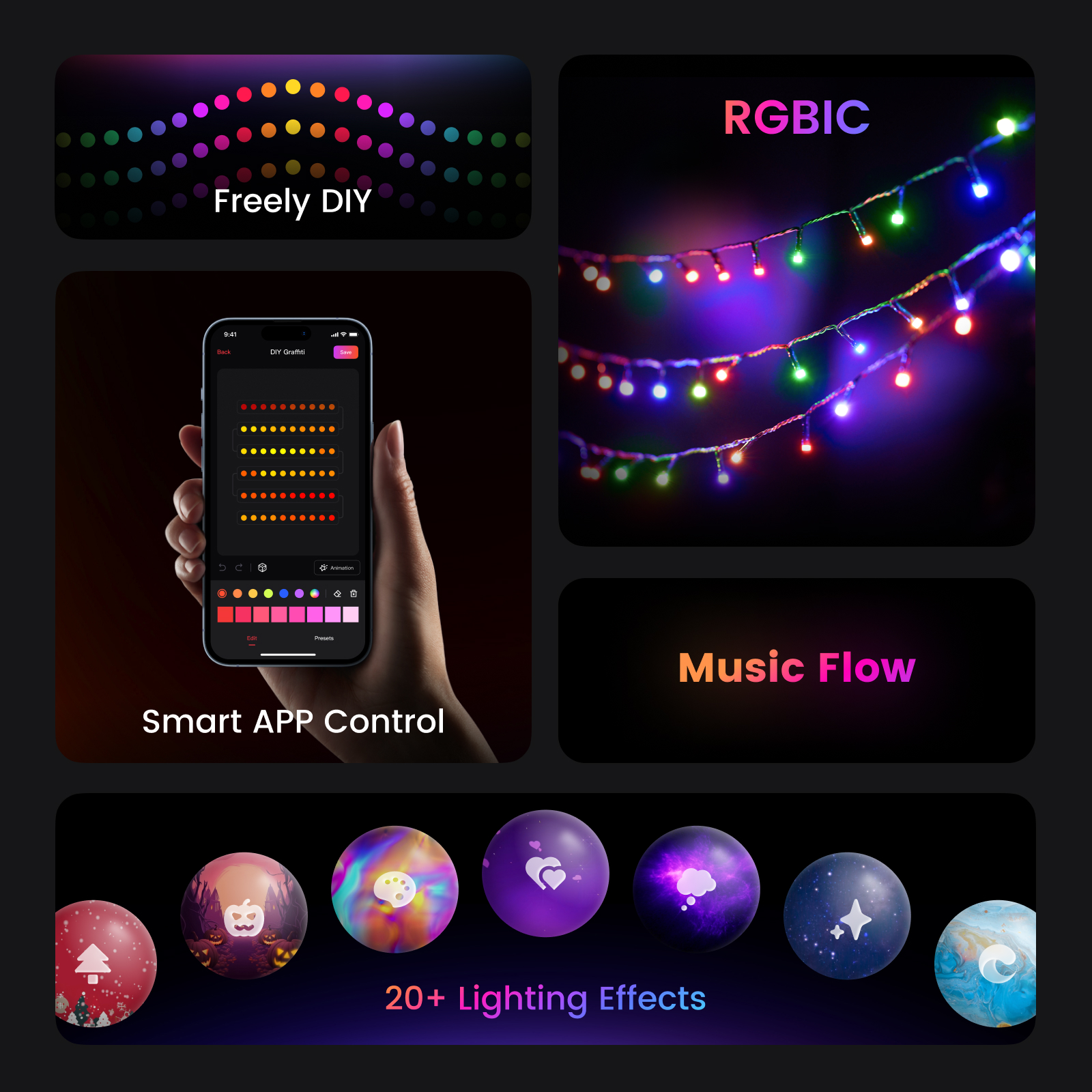 YEELIGHT Christmas String Ligh - Outdoor Lighting Effects avis et prix