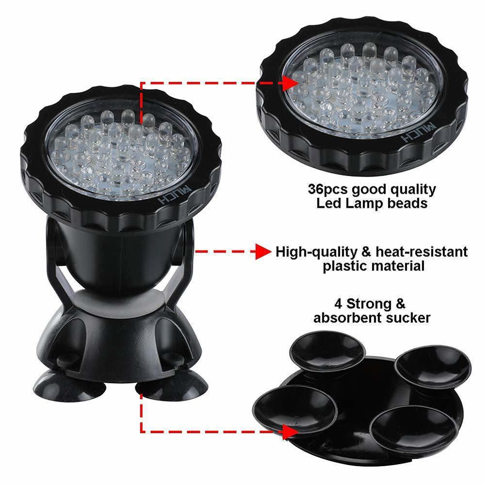 12V Submersible Pond Light Mul - Pond Light Submersible avis et prix