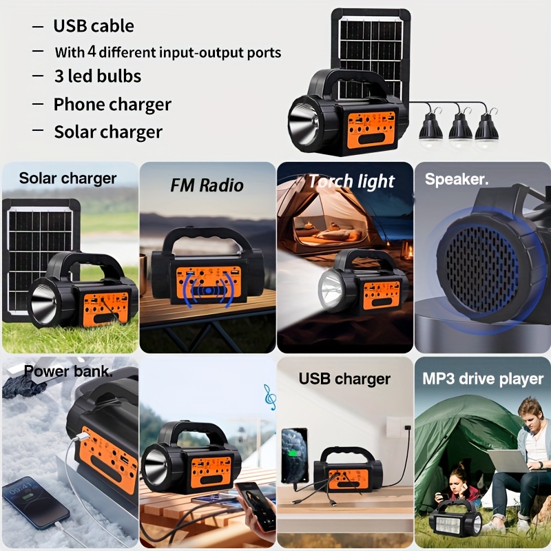 Solar Rechargeable Camping Lig - Outdoor Lighting Install avis et prix