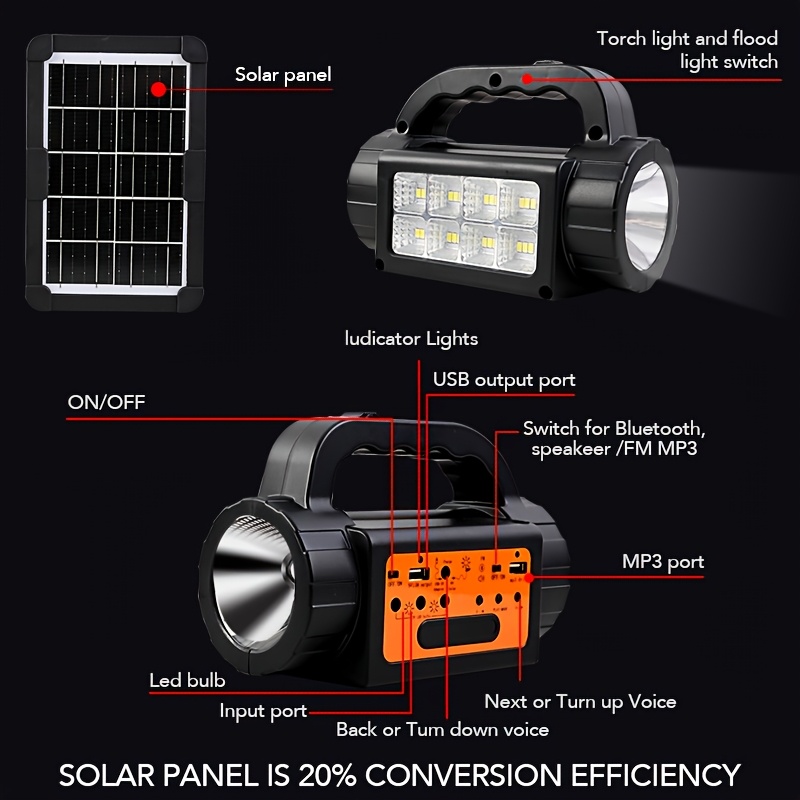 Solar Rechargeable Camping Lig - Outdoor Lighting Install avis et prix
