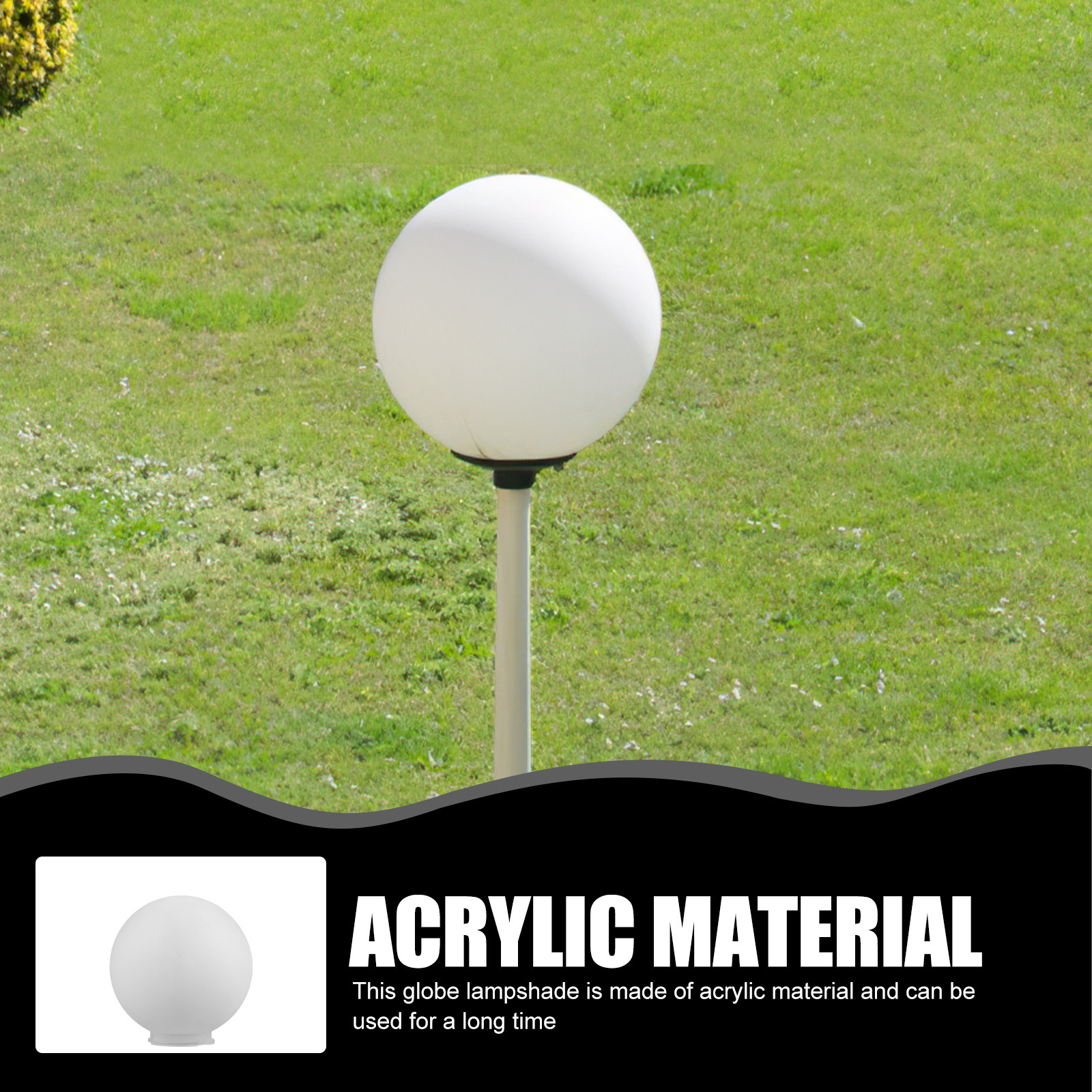 Outdoor 20cm Transparent Acryl - Outdoor Yard Lighting Fixtures avis et prix
