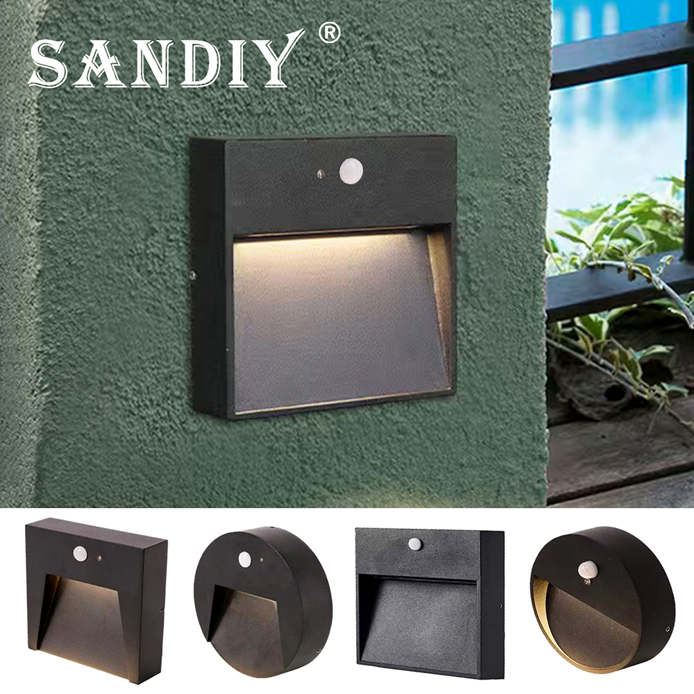 SANDIY Outside Stair Light Mot - Outdoor Yard Lighting Fixtures avis et prix