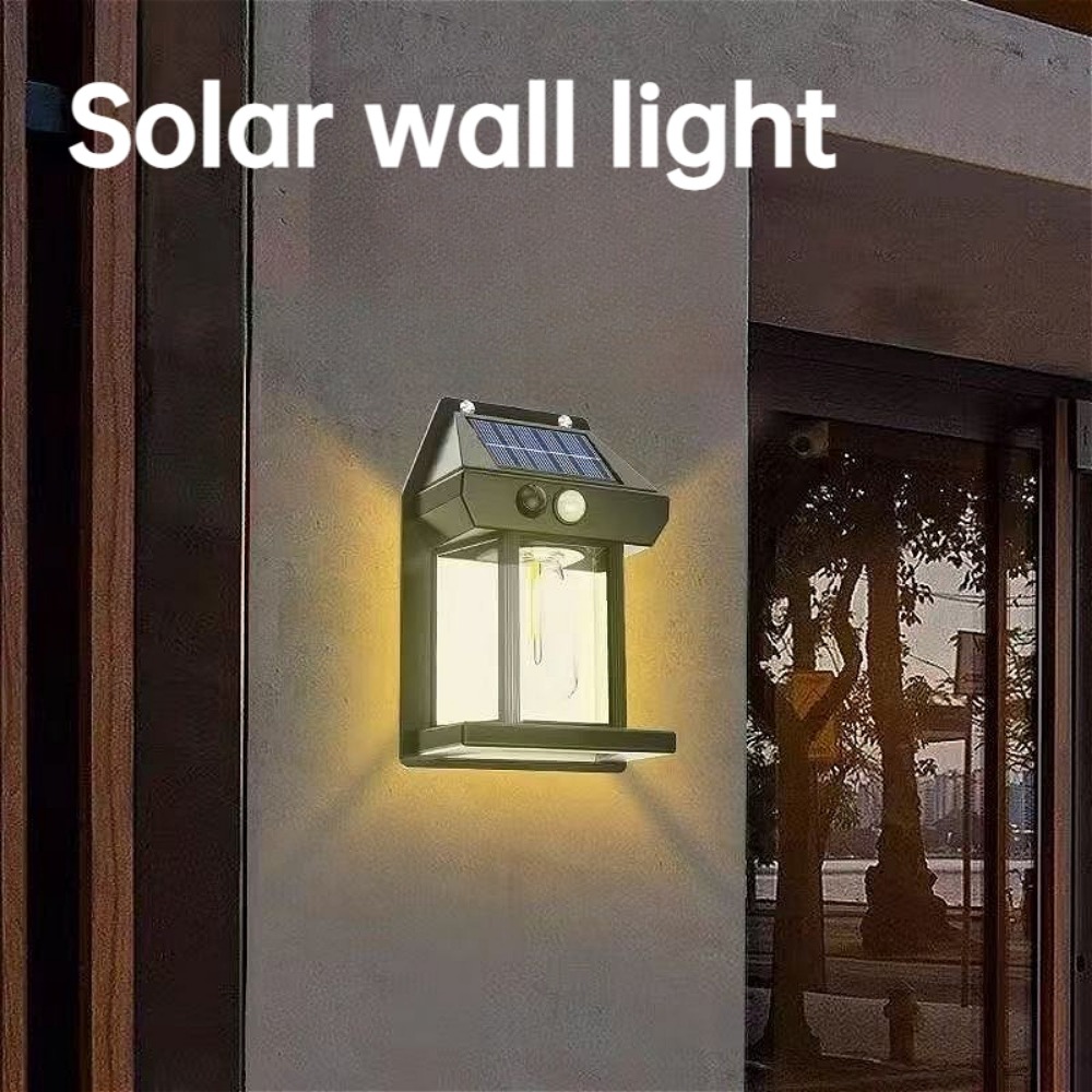 1 PC Solar LED Wall Lamp Water - Outdoor Yard Lighting Fixtures avis et prix
