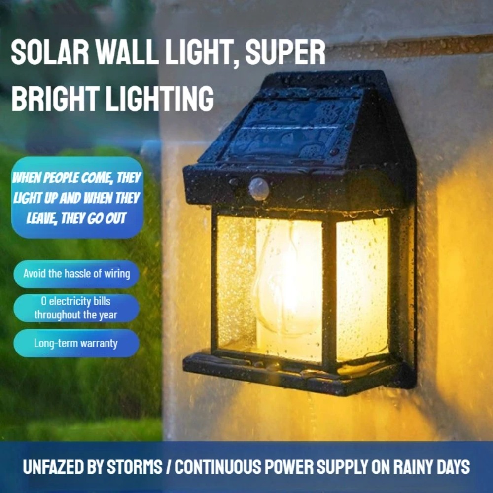 1 PC Solar LED Wall Lamp Water - Outdoor Yard Lighting Fixtures avis et prix