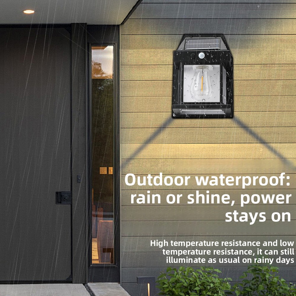 1 PC Solar LED Wall Lamp Water - Outdoor Yard Lighting Fixtures avis et prix