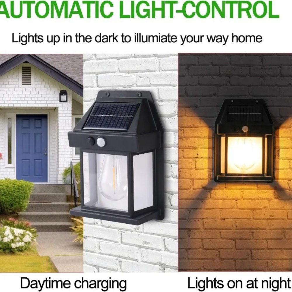 1 PC Solar LED Wall Lamp Water - Outdoor Yard Lighting Fixtures avis et prix